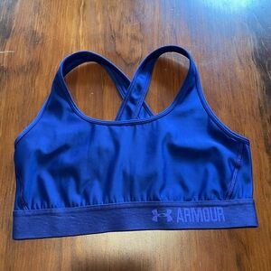 Under Armour Crossback Sports Bra (Large) - Dark Purple